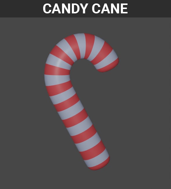 Candy Cane - 3DOcean Item for Sale