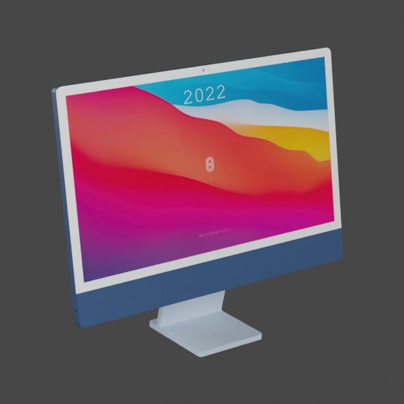 iMac M1 3D Models - 3DOcean Item for Sale