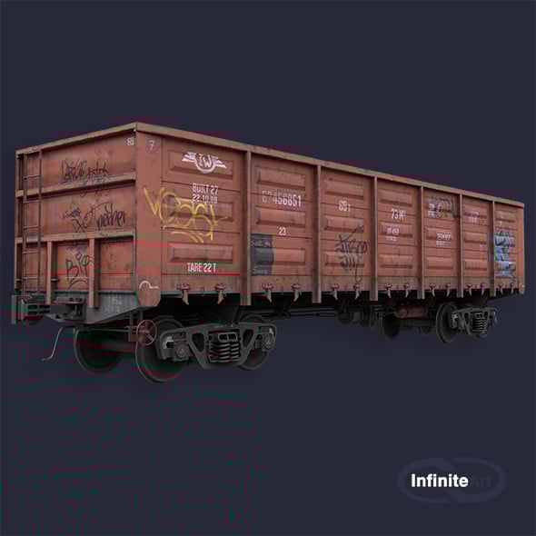 Railway carriage - 3DOcean Item for Sale