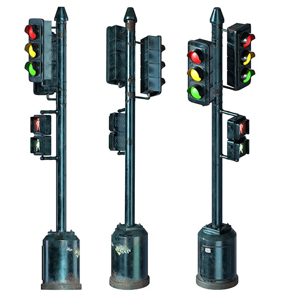 Traffic light PBR - 3DOcean Item for Sale