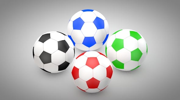Football - Soccer Balls - Type 2 - 3DOcean Item for Sale