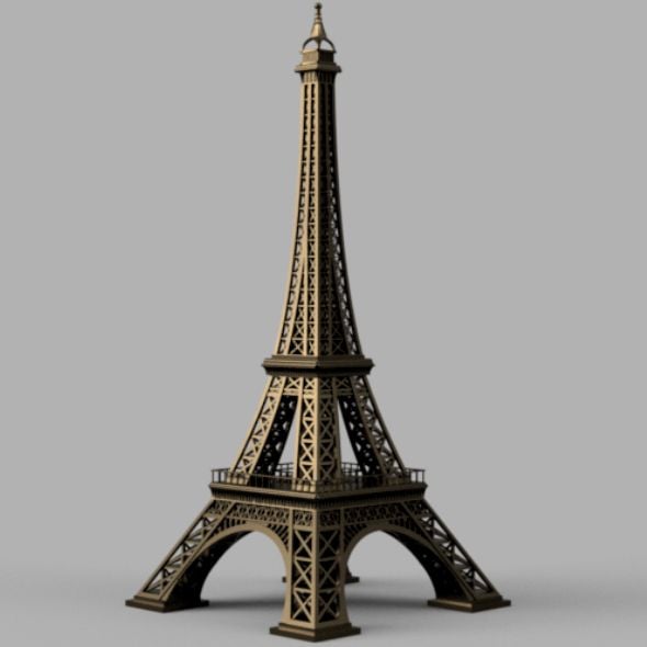 Eiffel Tower 3D Model - 3DOcean Item for Sale
