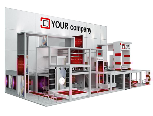 Booth Exhibition Stand a 500 - 3DOcean Item for Sale