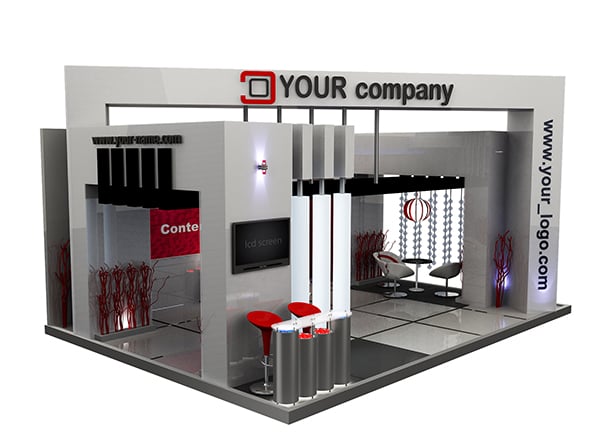 Booth Exhibition Stand a504 - 3DOcean Item for Sale