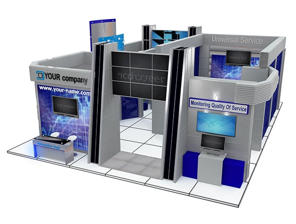 Booth Exhibition Stand a510 - 3DOcean Item for Sale