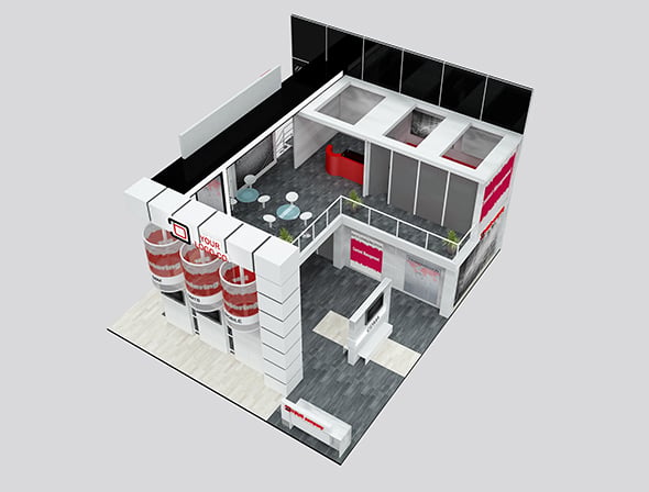 Booth Exhibition Stand a511 - 3DOcean Item for Sale