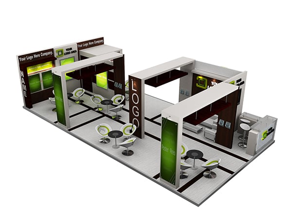 Booth Exhibition Stand a517a - 3DOcean Item for Sale