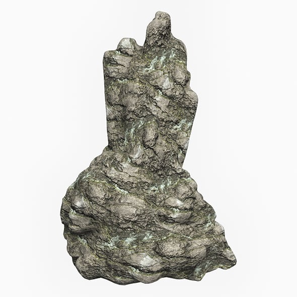 Low Poly Rock Cliff 06 - 3DOcean Item for Sale