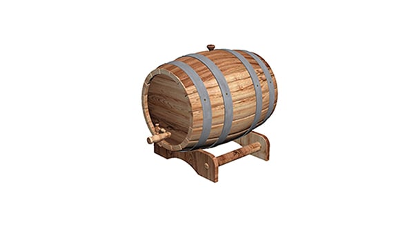 wooden barrel - 3DOcean Item for Sale
