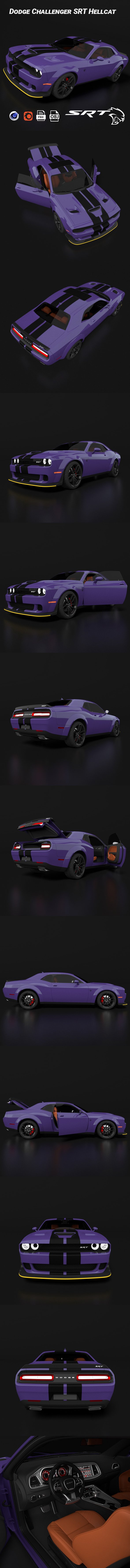 Dodge Challenger SRT Hellcat - 3DOcean Item for Sale
