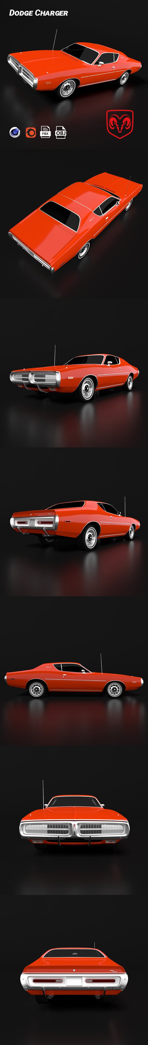 Dodge Charger - 3DOcean Item for Sale