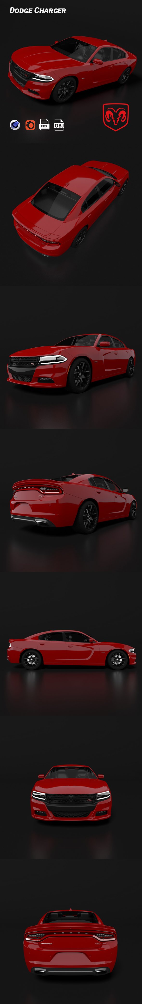 Dodge Charger - 3DOcean Item for Sale