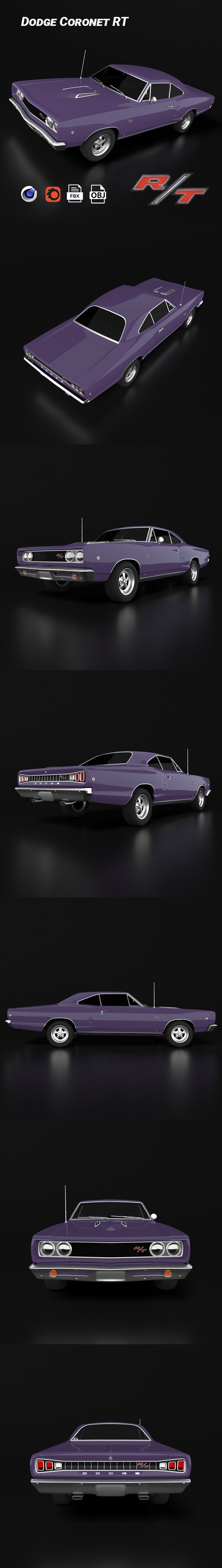 Dodge Coronet RT - 3DOcean Item for Sale