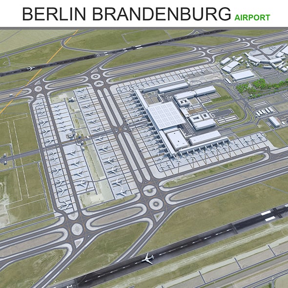 Berlin Brandenburg Airport 3d model - 3DOcean Item for Sale