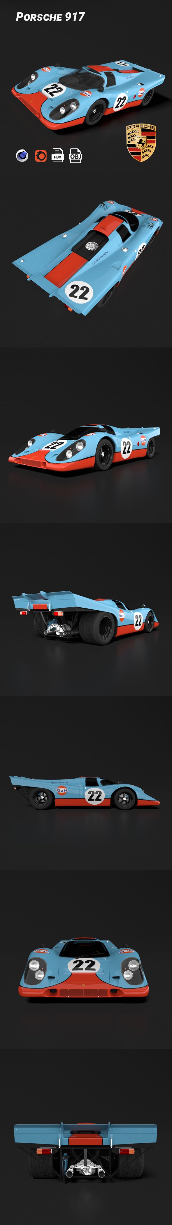 Porsche 917 K - 3DOcean Item for Sale
