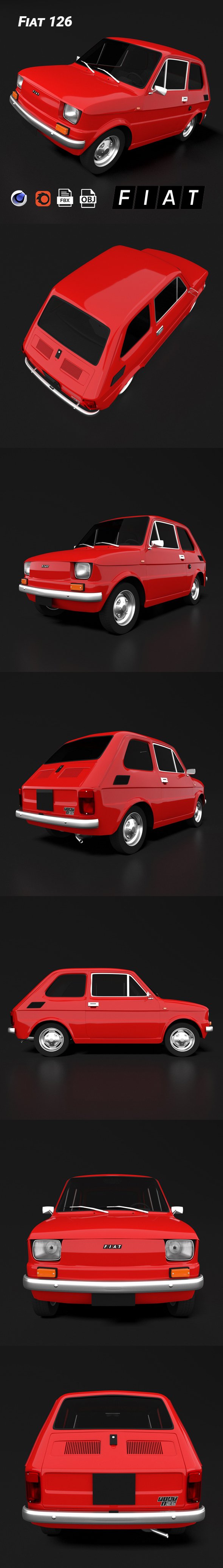 Fiat 126 - 3DOcean Item for Sale
