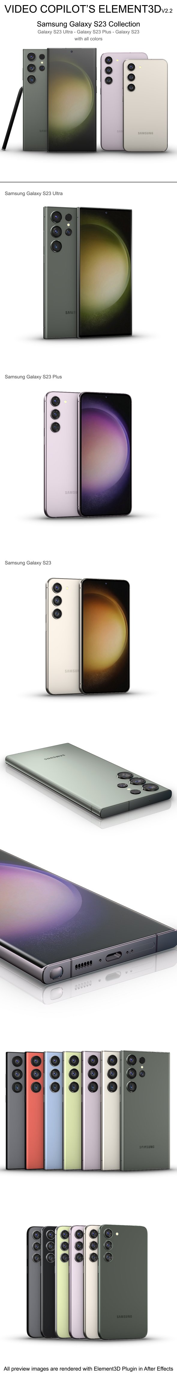 Samsung Galaxy S23 Collection - 3DOcean Item for Sale