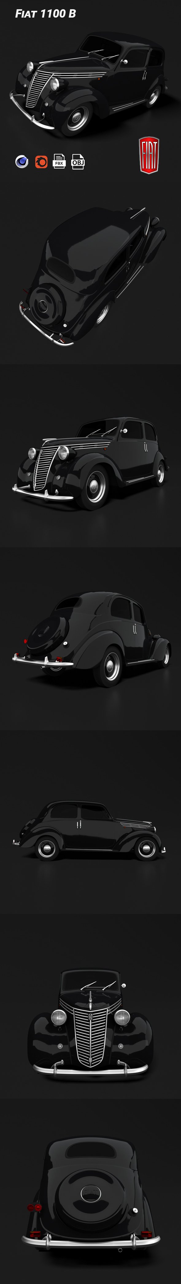 Fiat 1100 B - 3DOcean Item for Sale