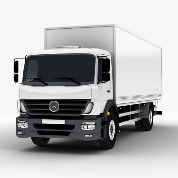 Commercial Truck Mercedes - 3DOcean Item for Sale