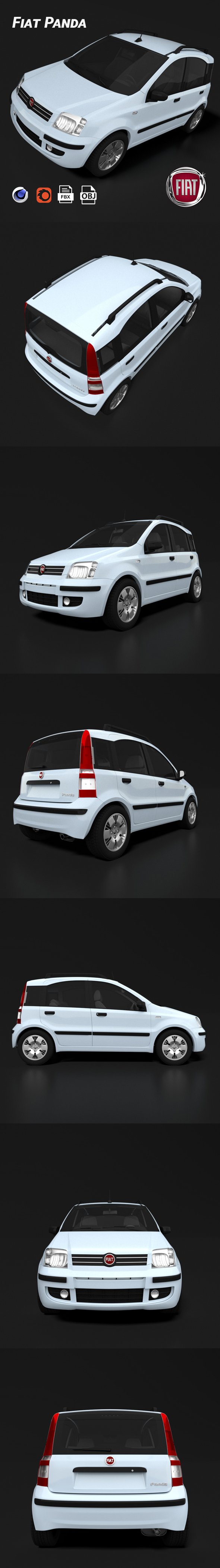 Fiat Panda - 3DOcean Item for Sale