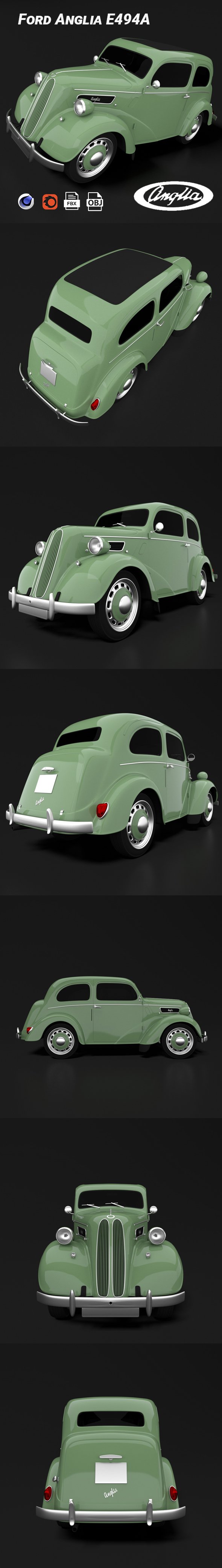 Ford Anglia E494A - 3DOcean Item for Sale