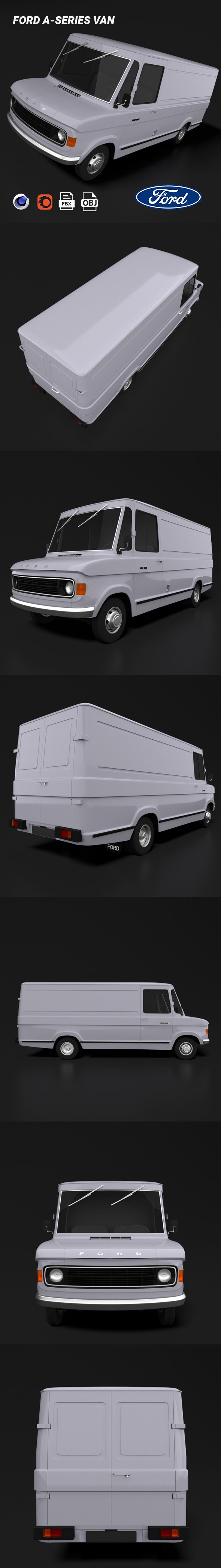 Ford A-Series Van - 3DOcean Item for Sale