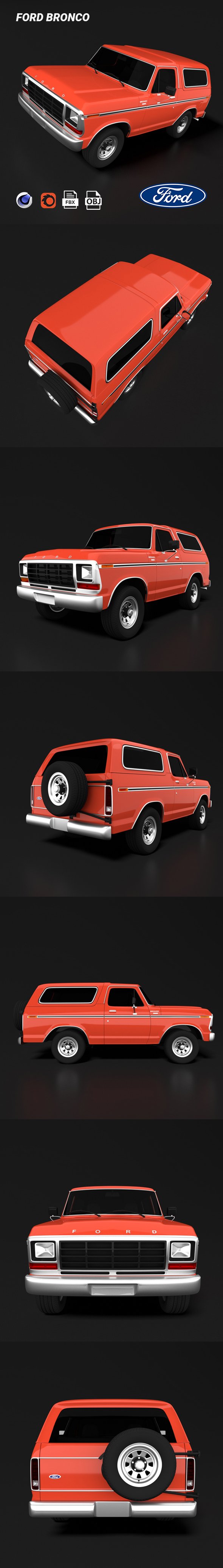 Ford Bronco - 3DOcean Item for Sale