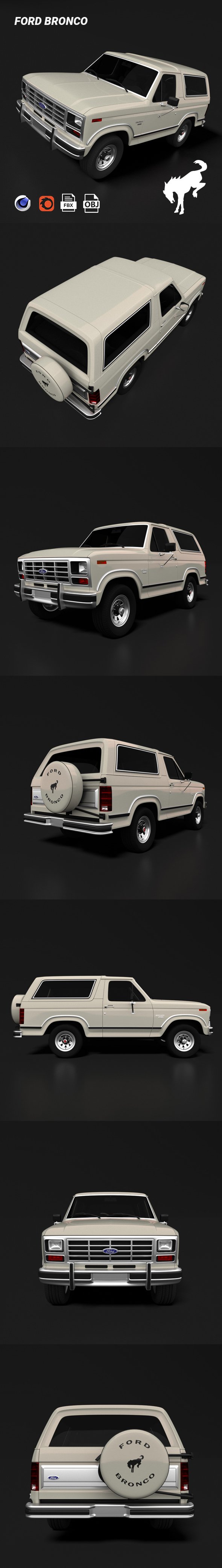 Ford Bronco - 3DOcean Item for Sale