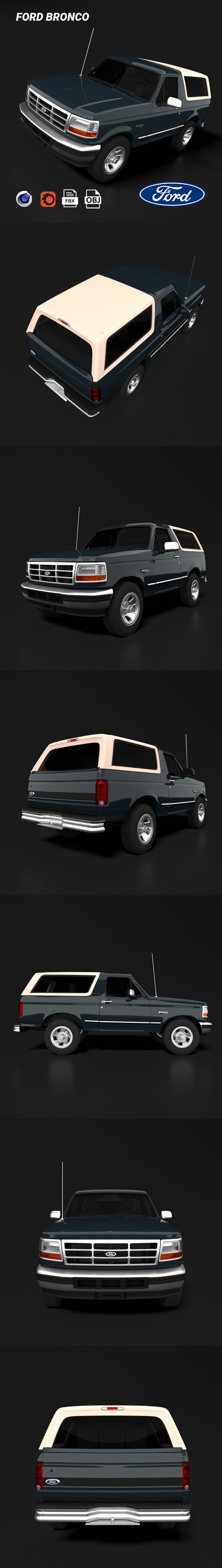 Ford Bronco - 3DOcean Item for Sale