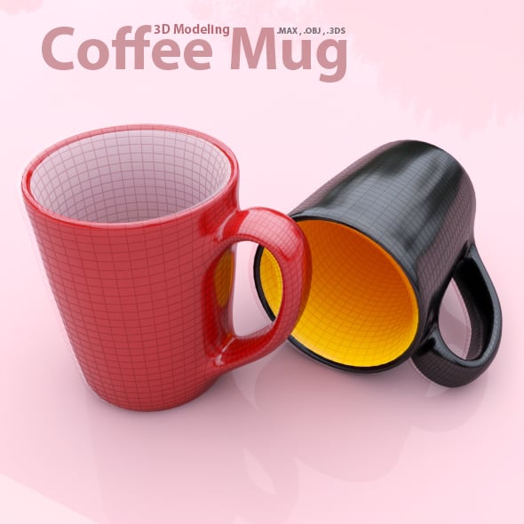 ceramic coffee mug - 3DOcean Item for Sale