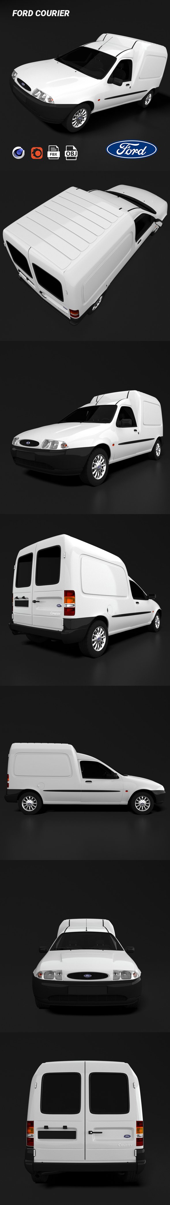 Ford Courier - 3DOcean Item for Sale