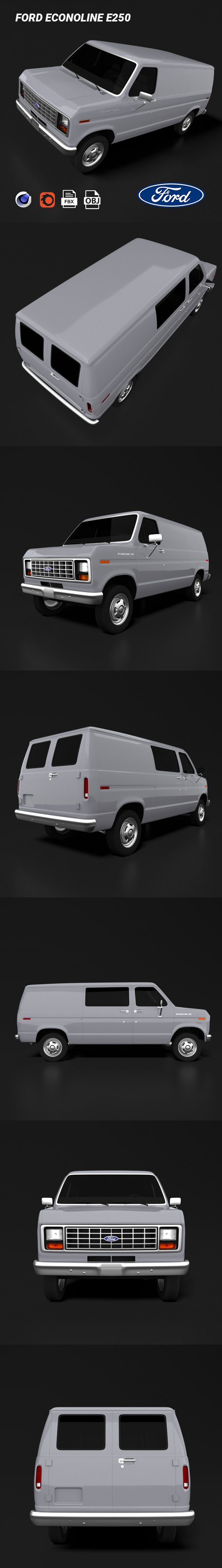 Ford Econoline E250 - 3DOcean Item for Sale