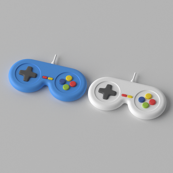 Cartoon Game Controller 1 - 3DOcean Item for Sale