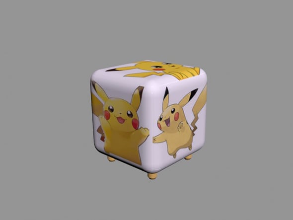 Cube Stool - 3DOcean Item for Sale