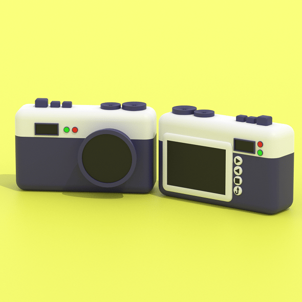 Cartoon Lovely Camera - 3DOcean Item for Sale