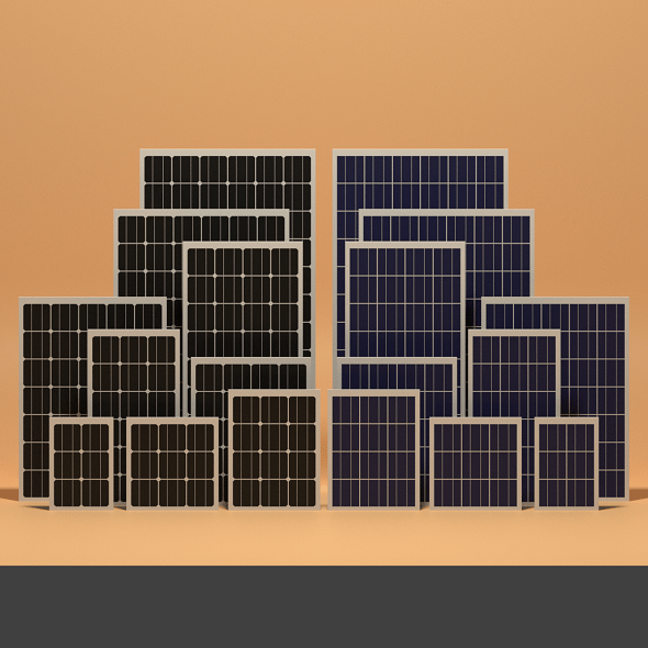 Solar Panels Collection - 3DOcean Item for Sale