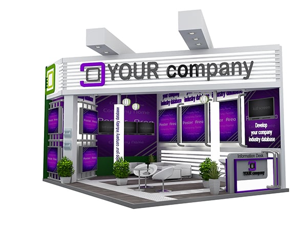 Booth Exhibition Stand a520c - 3DOcean Item for Sale