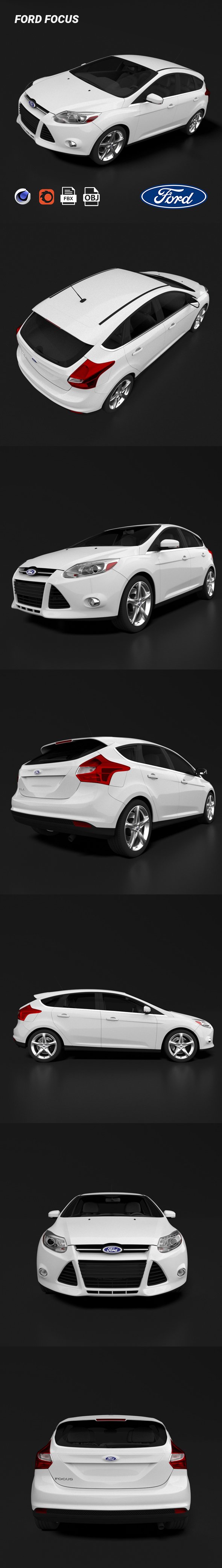 Ford Focus - 3DOcean Item for Sale