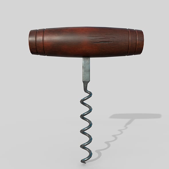 WINE CORKSCREW - 3DOcean Item for Sale