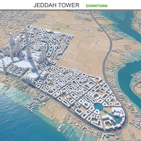 Jeddah Tower 10km - 3DOcean Item for Sale