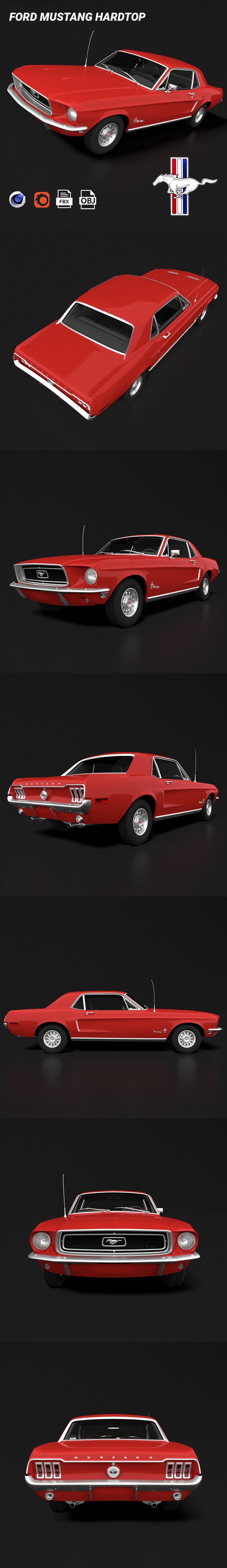 Ford Mustang Hardtop - 3DOcean Item for Sale