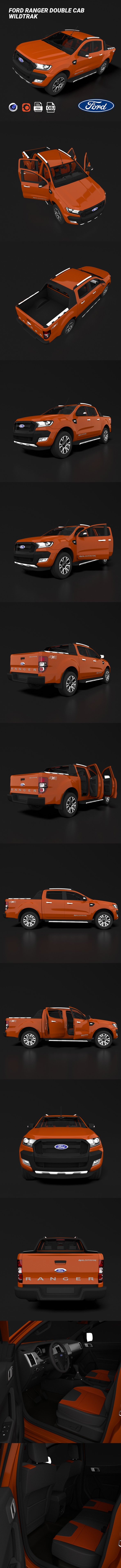 Ford Ranger Double Cab Wildtrak - 3DOcean Item for Sale