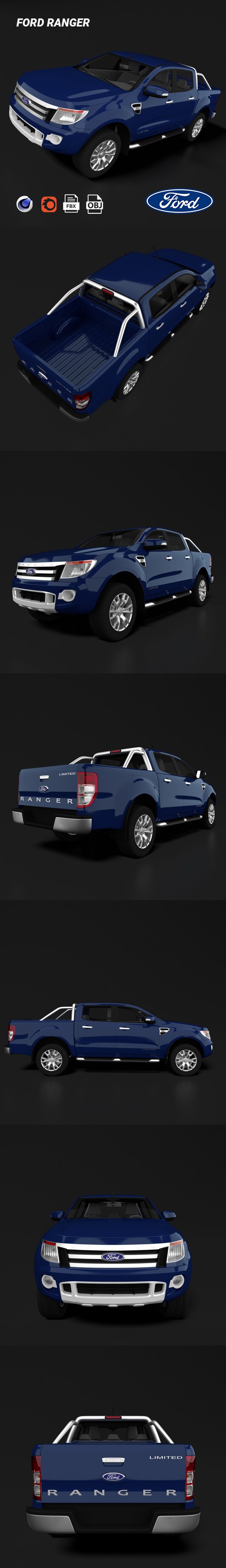 Ford Ranger - 3DOcean Item for Sale