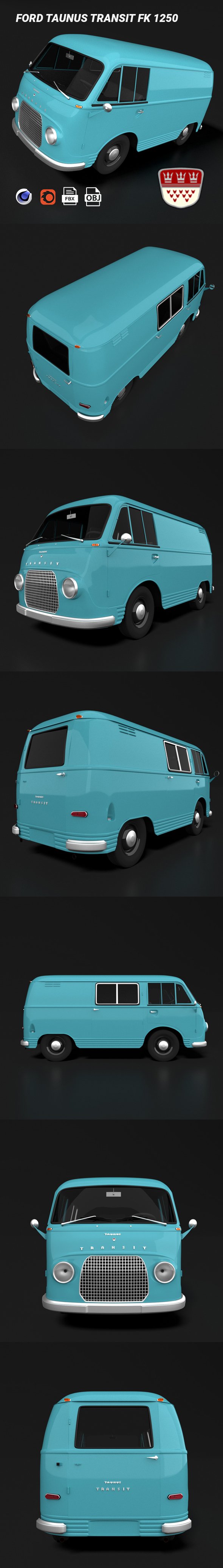 Ford Taunus Transit FK 1250 - 3DOcean Item for Sale