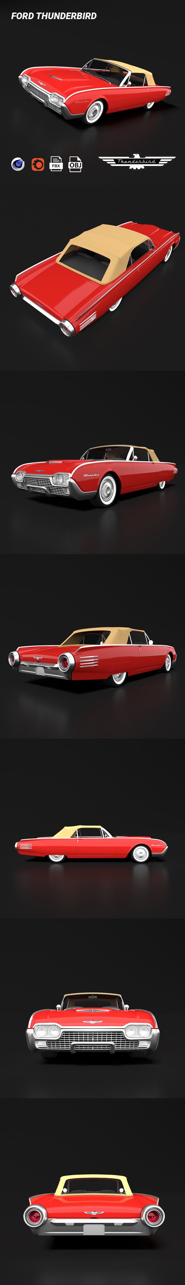 Ford Thunderbird - 3DOcean Item for Sale