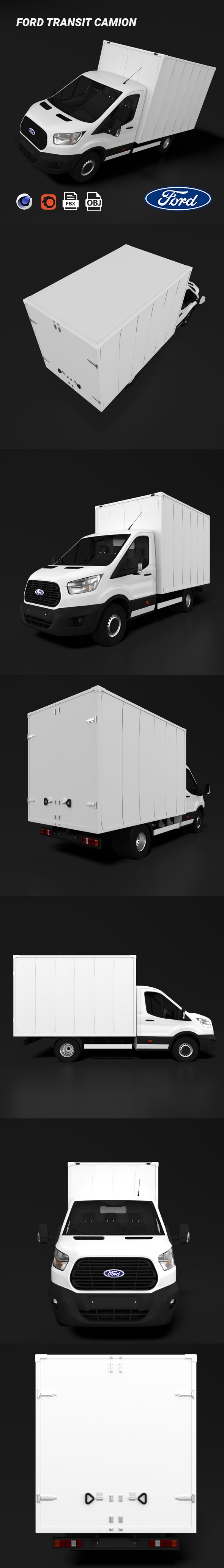 Ford Transit Camion - 3DOcean Item for Sale