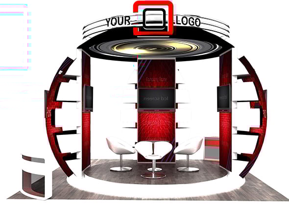 Booth Exhibition Stand a526 - 3DOcean Item for Sale