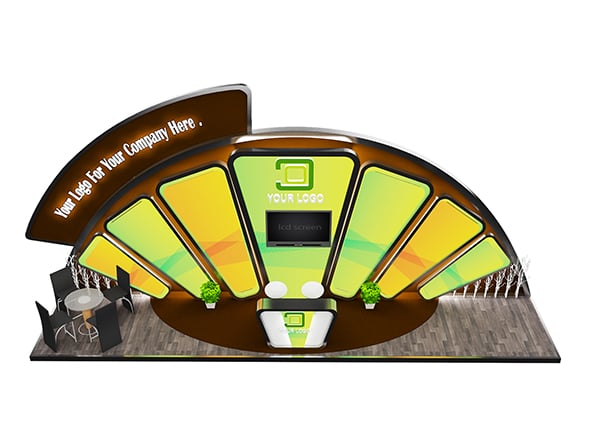 Booth Exhibition Stand a527 - 3DOcean Item for Sale