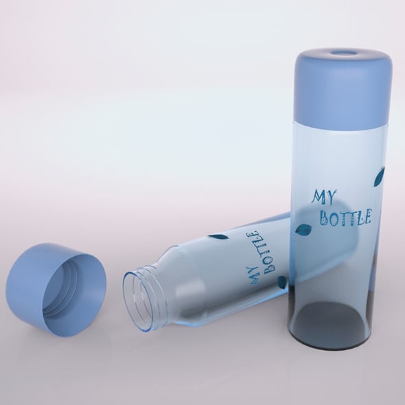 Glass Bottle - 3DOcean Item for Sale