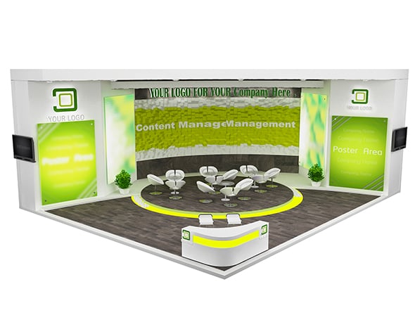 Booth Exhibition Stand a533b - 3DOcean Item for Sale